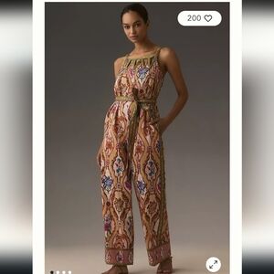 Ranna Gill Printed Cutout Anthropologie Jumpsuit
